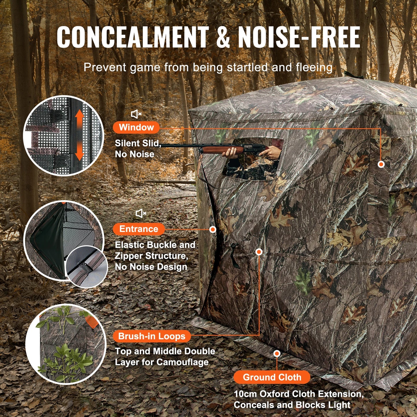 Hunting Blind 270 Degree See Through Ground Blind Mesh For Turkey And Deer