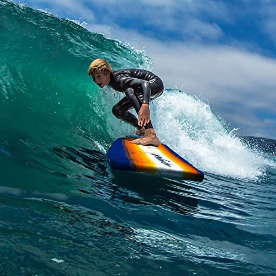Classic Soft Top Foam Surfboard For Beginners EVA Foam Construction