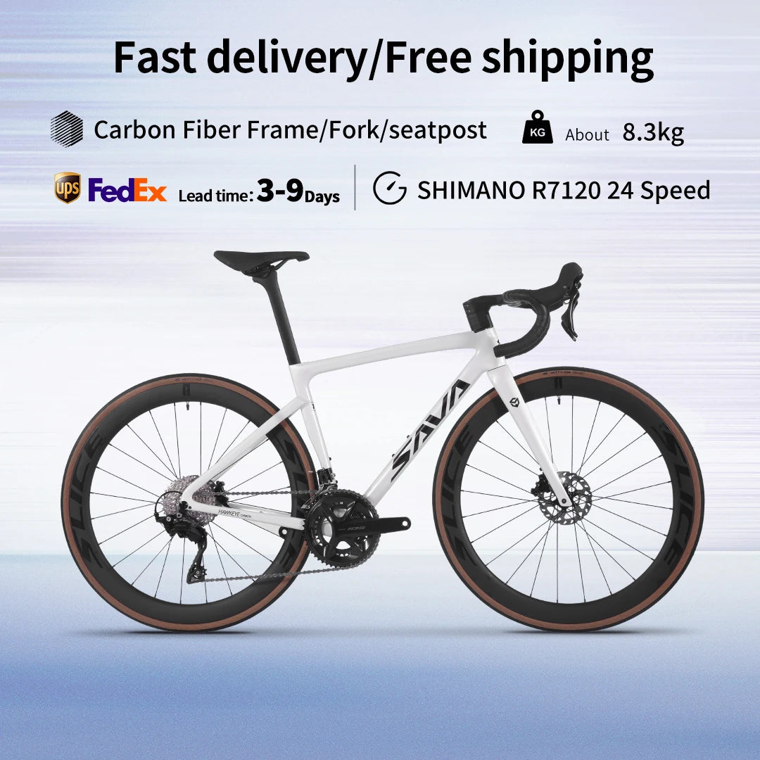 SAVA F20 Carbon Fiber Road Bike With Shimano R7120 24 Speed