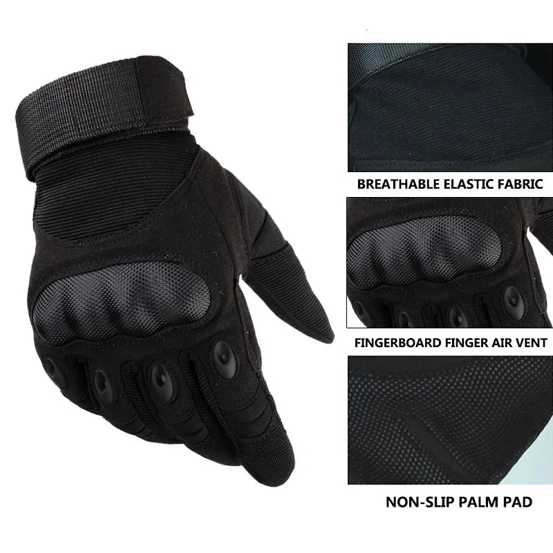 Tactical Full Finger Motorcycle Gloves for Riding and Cycling