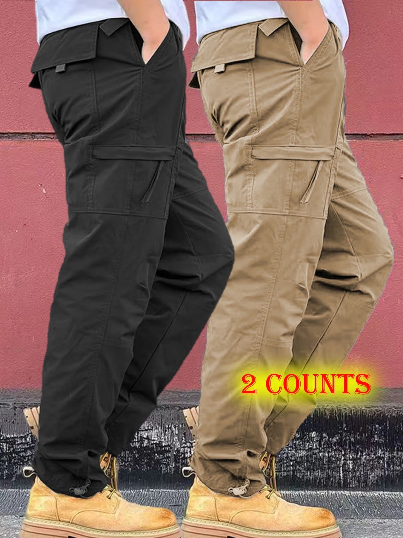 Men Waterproof Cargo Pants For Hiking Multi Pocket Tactical Ripstop