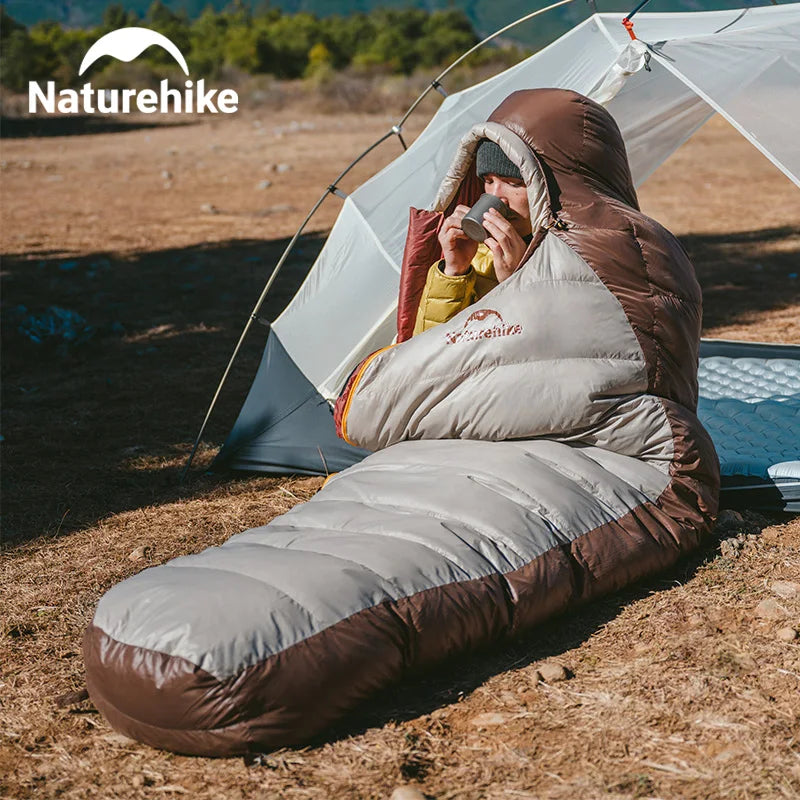 Naturehike Ultralight Duck Down Mummy Sleeping Bag For Camping