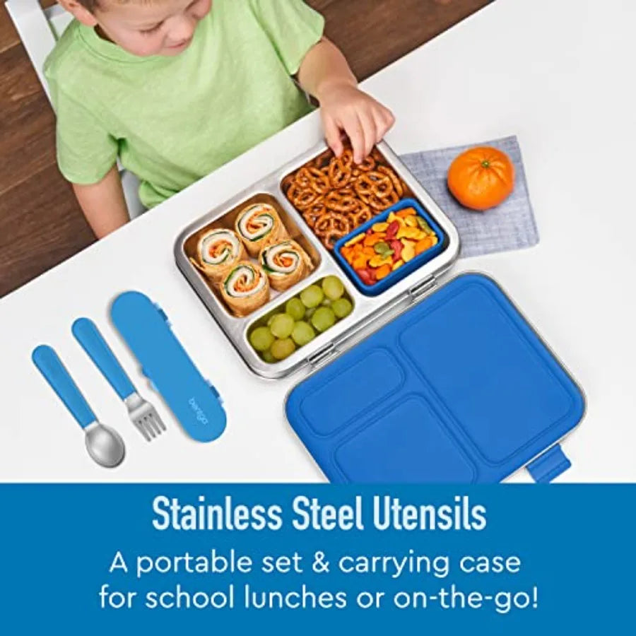 Stainless Steel Utensil Set For School Lunch And Travel
