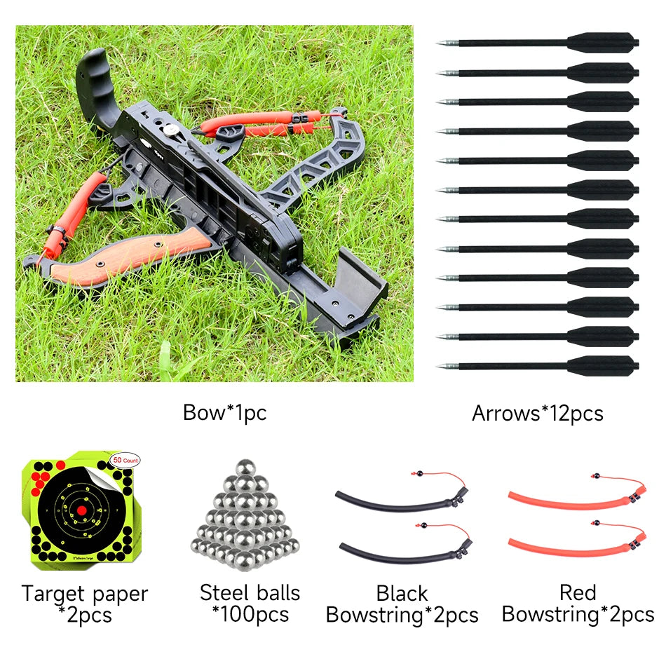 7 Shot Archery Compound Bow For Steel Ball Practice