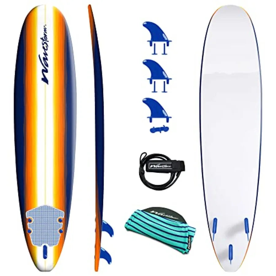 Classic Soft Top Foam Surfboard For Beginners EVA Foam Construction
