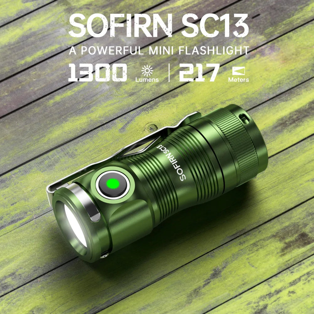 Sofirn Sc13 Edc Tactical Mini Led Rechargeable Flashlight