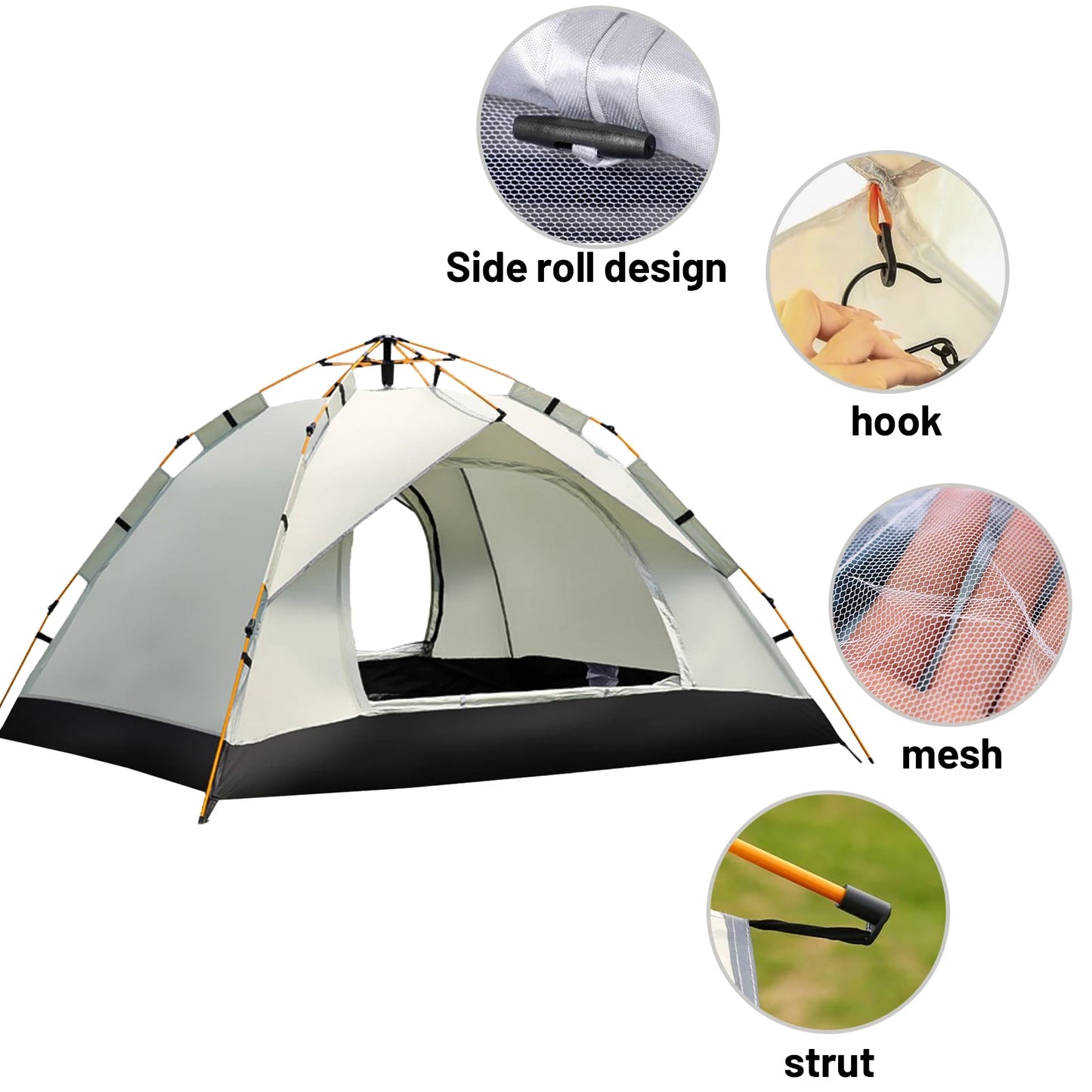 Pakicetus Auto Pop Shelter Sun Rain Tent for Beach and Camping