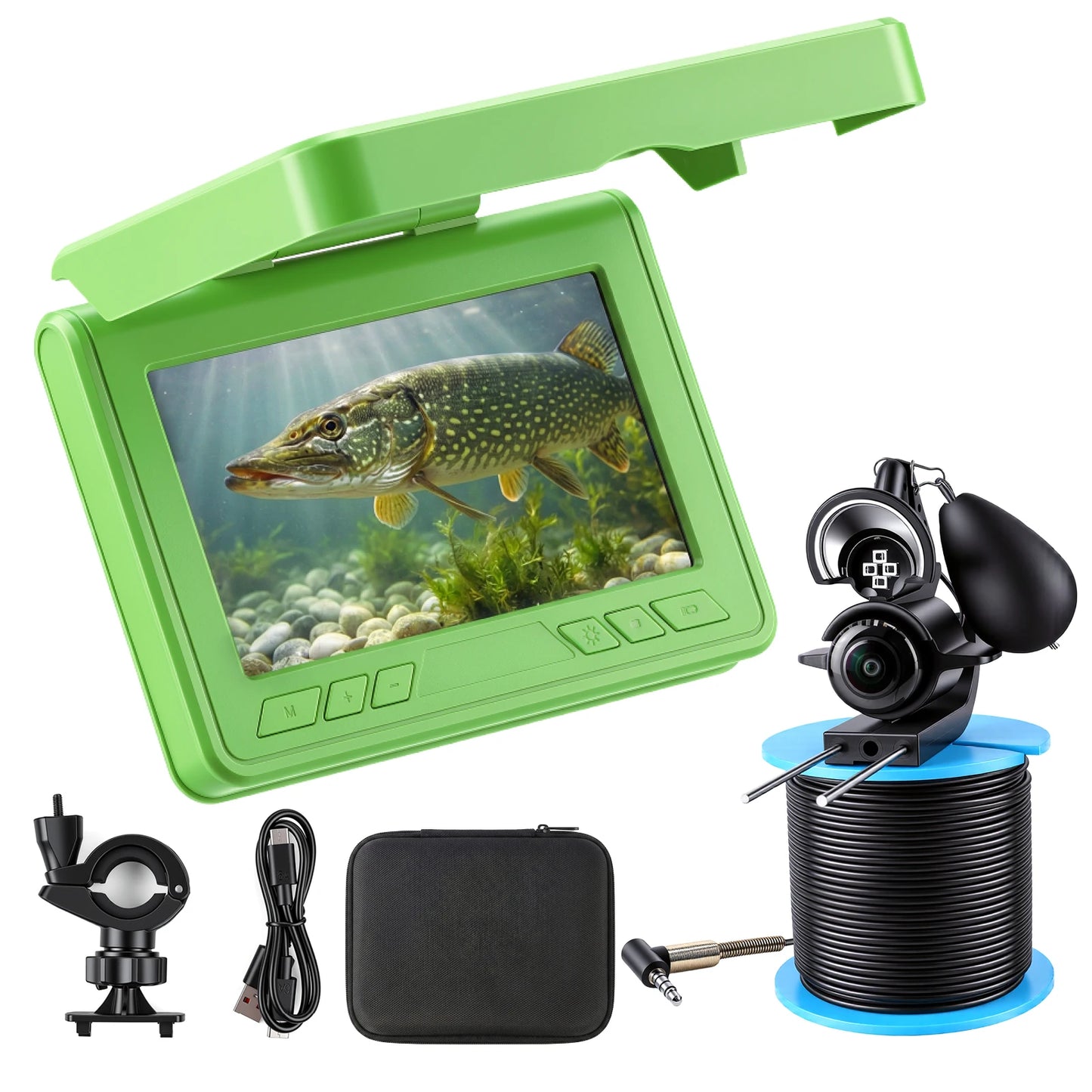 Portable Underwater Fish Finder IP68 Waterproof With IR Night Vision