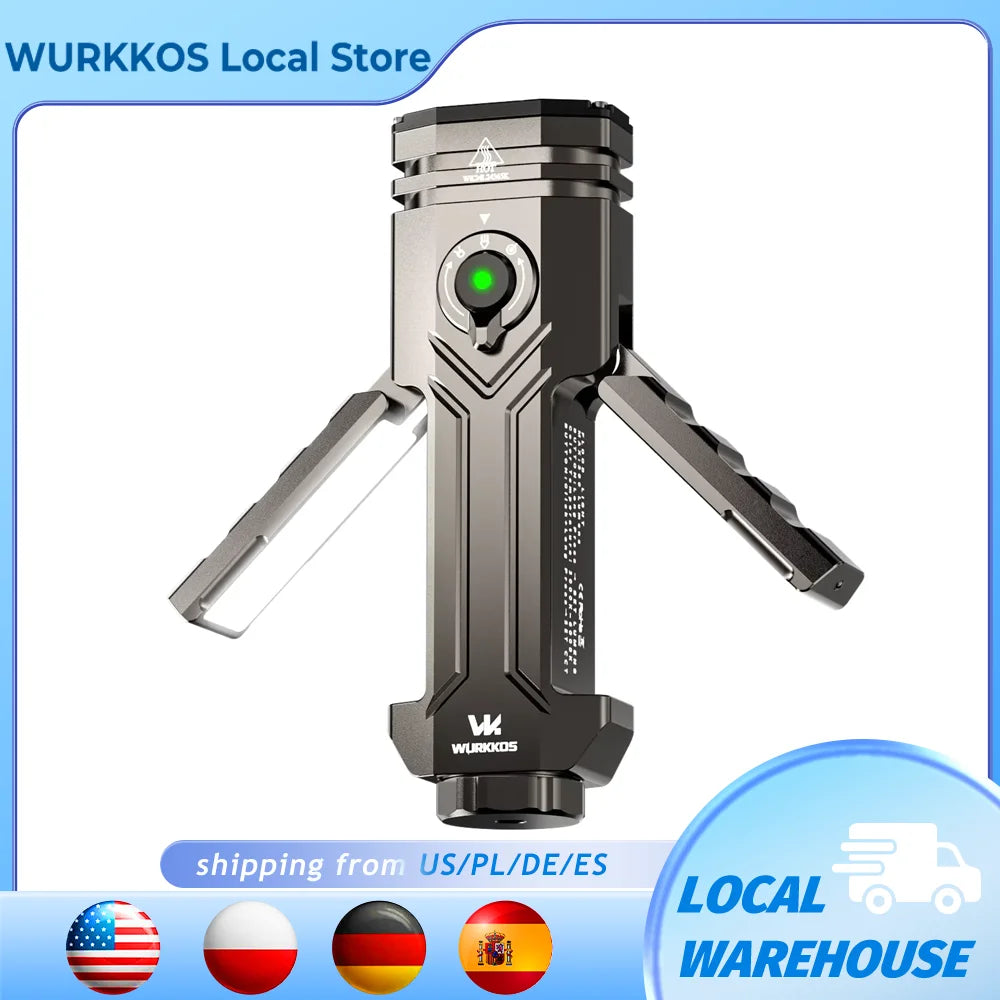 Wurkkos HD02 LED Camping Lamp Rechargeable Outdoor Searchlight