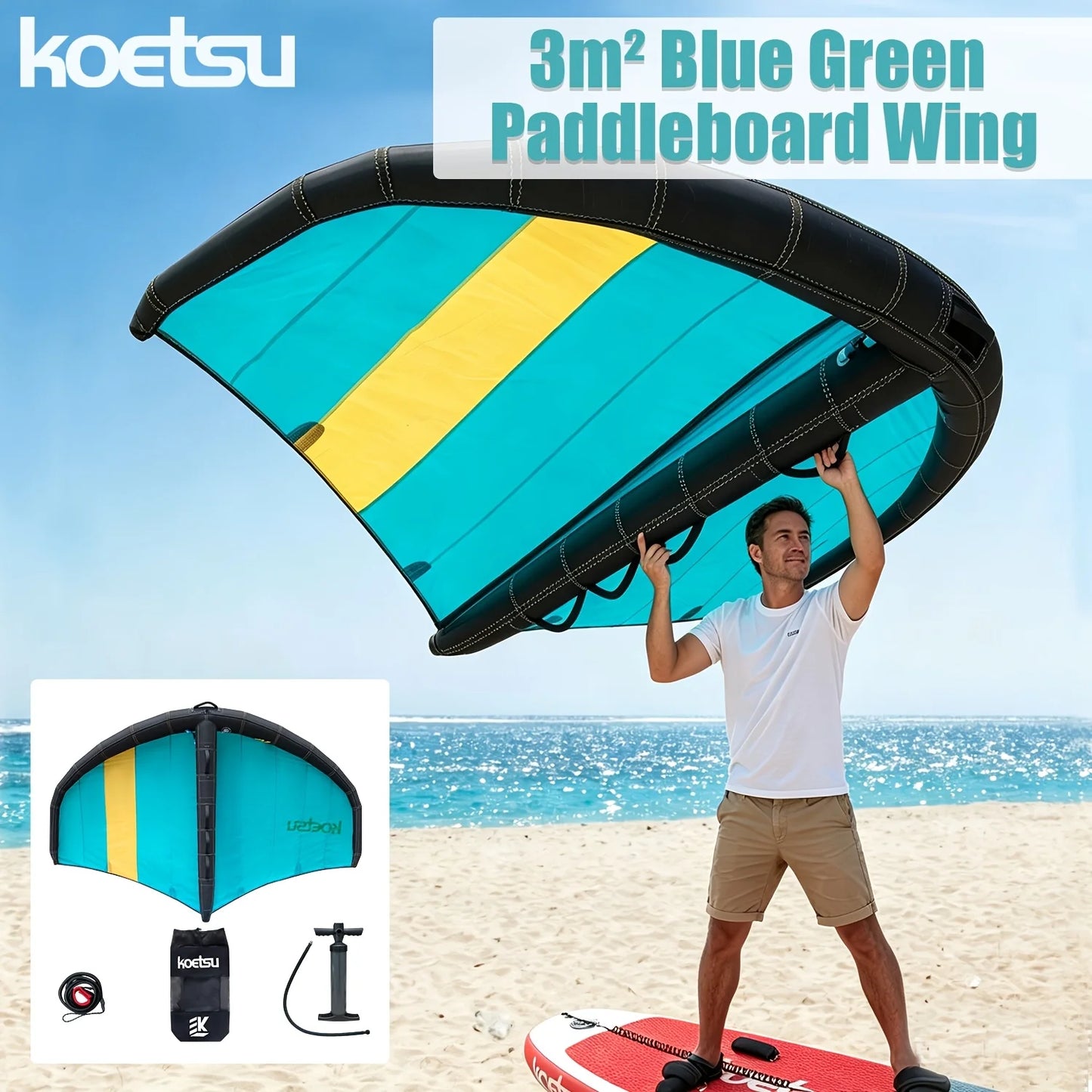 KOETSU Inflatable SUP Sail Wind Wing for Outdoor Water Sports