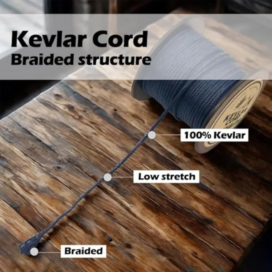 Kevlar Survival Rope Ultra-Strong Lightweight Abrasion-Proof Camping Gear