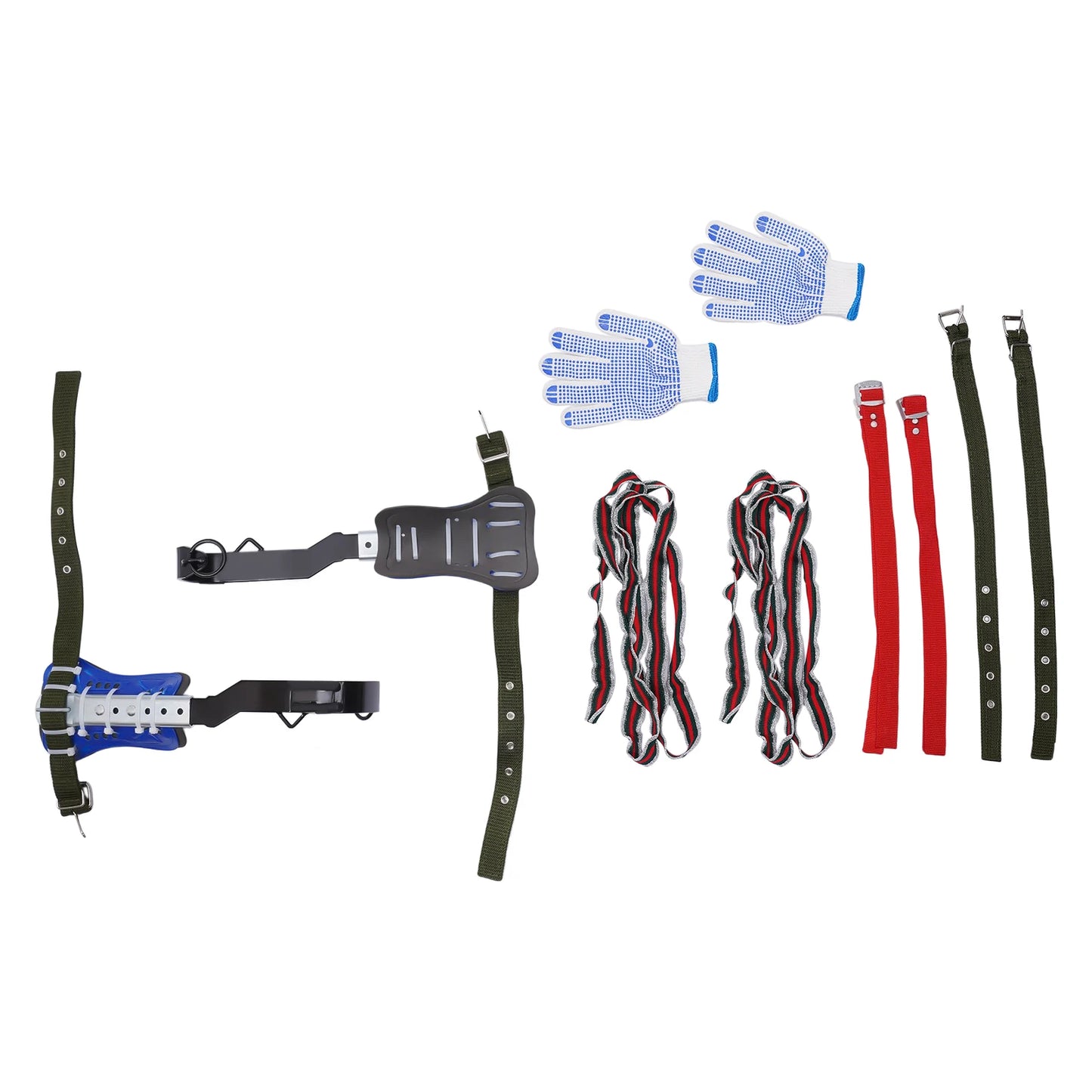 Tree Climbing Spikes Set Adjustable Climbing Gear With Belt Rope