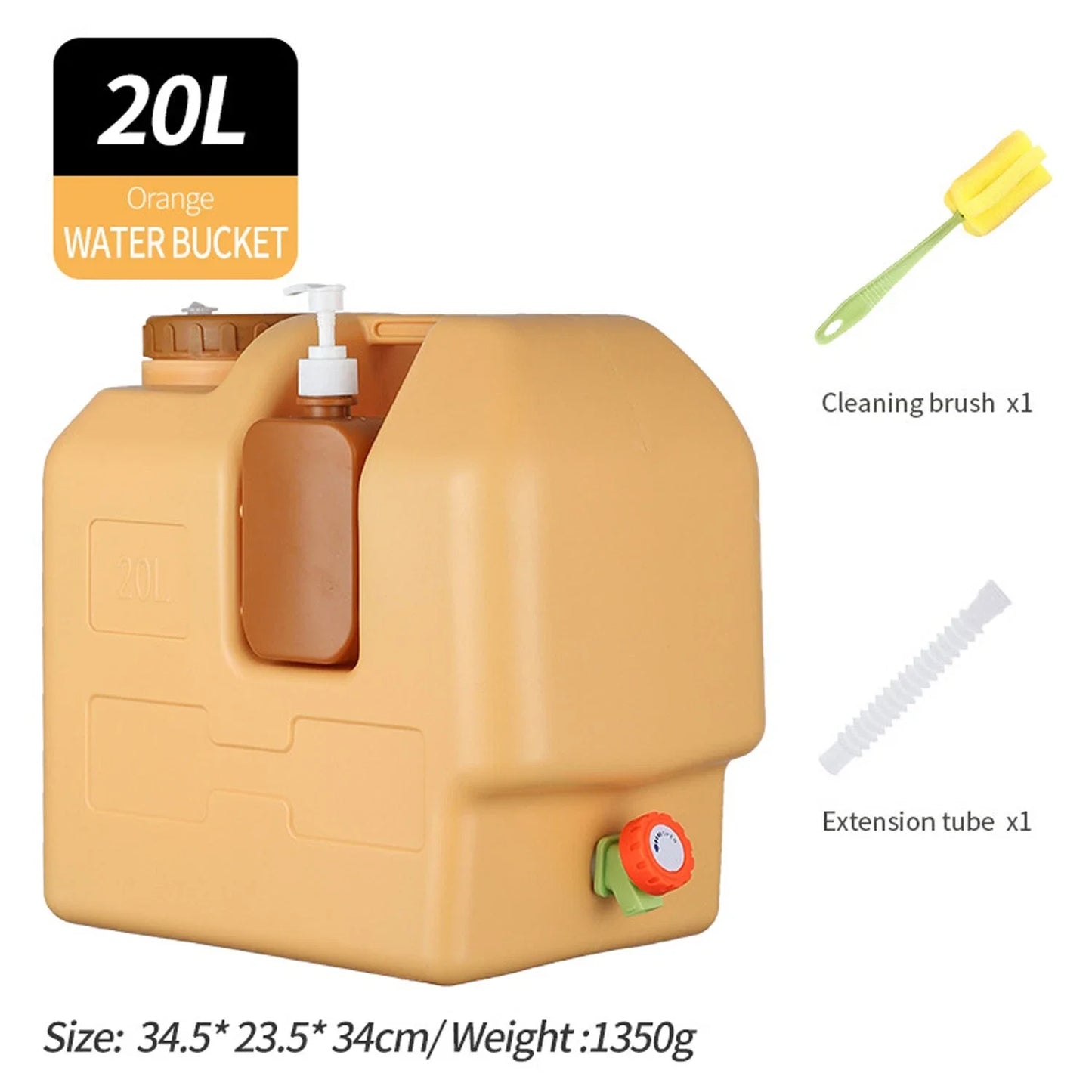 Emergency Camping Water Container With Spigot For Outdoor Use