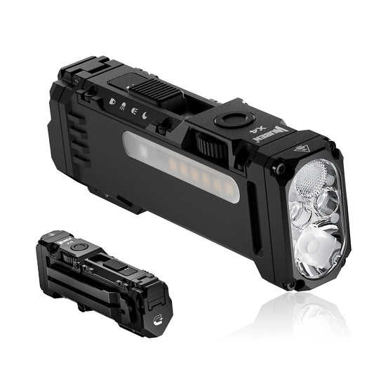 WUBEN X4 EDC Flashlight with RGB 1500 Lumens IP68 Magnetic