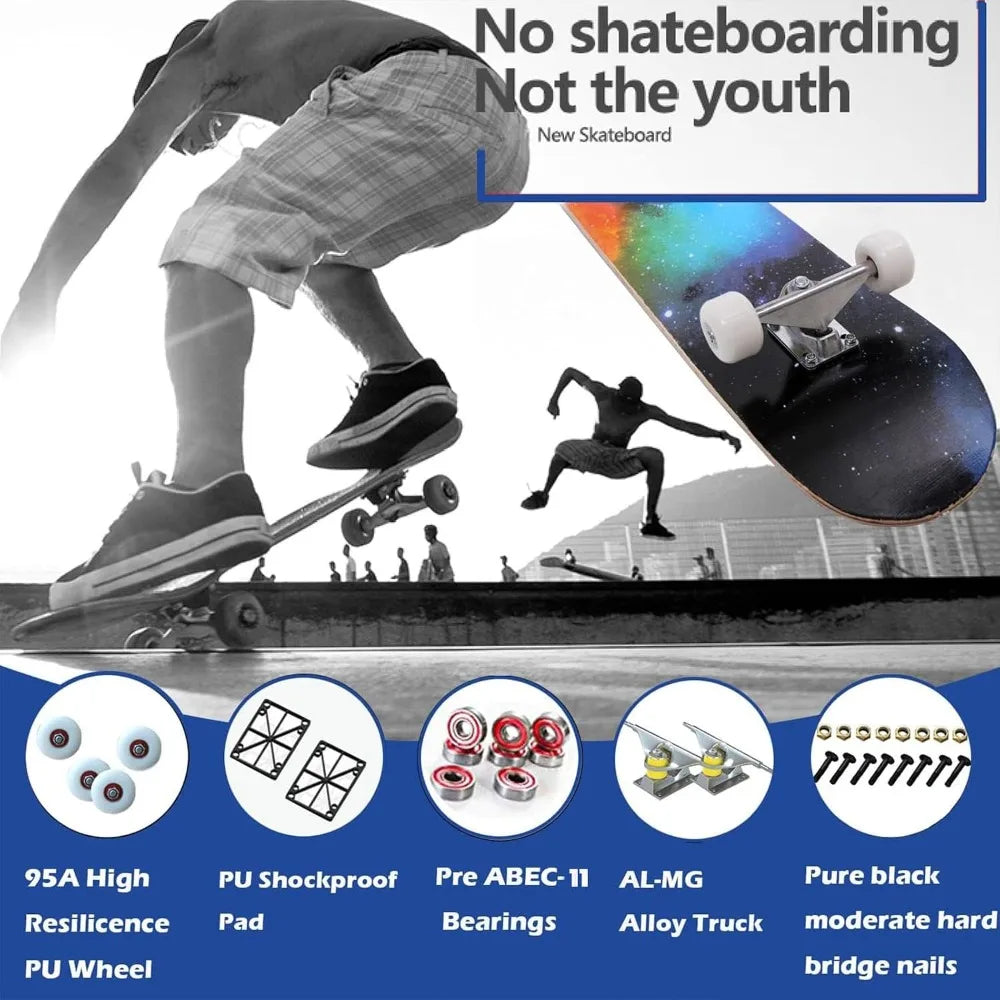 Complete Skateboard For Beginners And Pros 7 Ply Canadian Maple