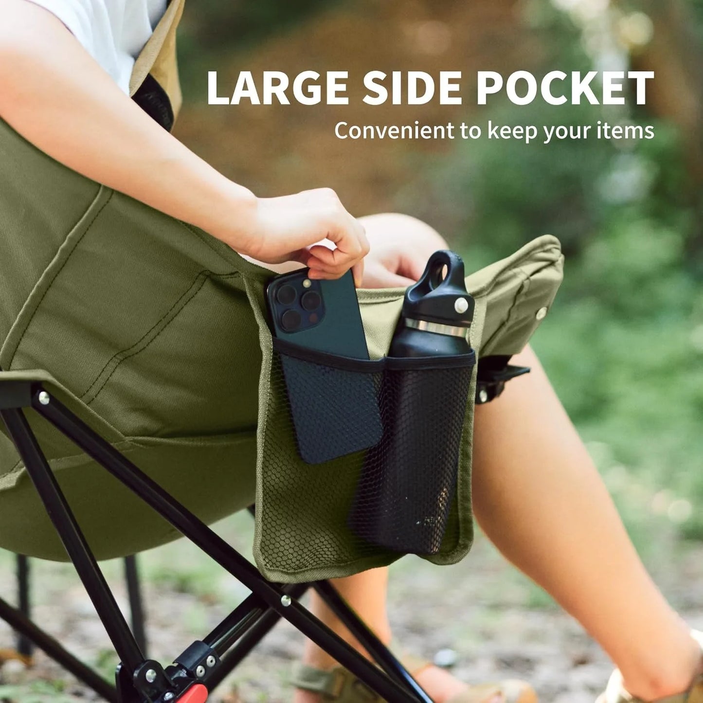 Naturehike High Back Moon Chair Camping Folding Lounge Chair Outdoor