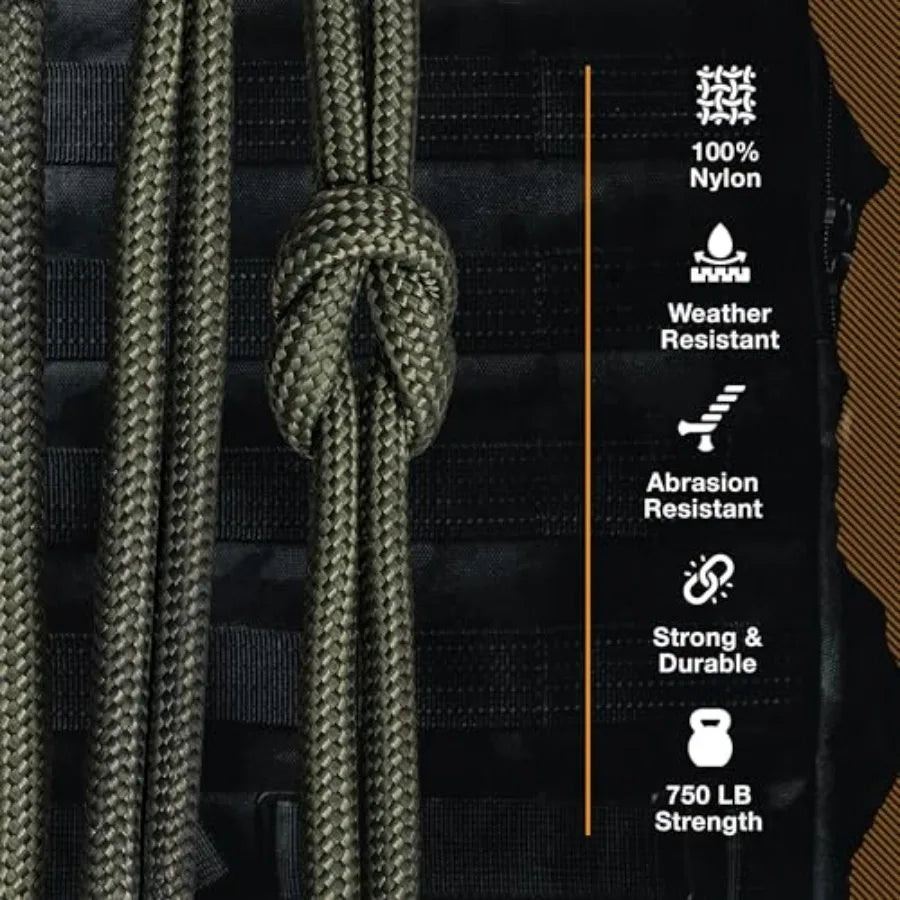 Paracord 750 11 Strand Nylon Rope For Survival Camping Hiking