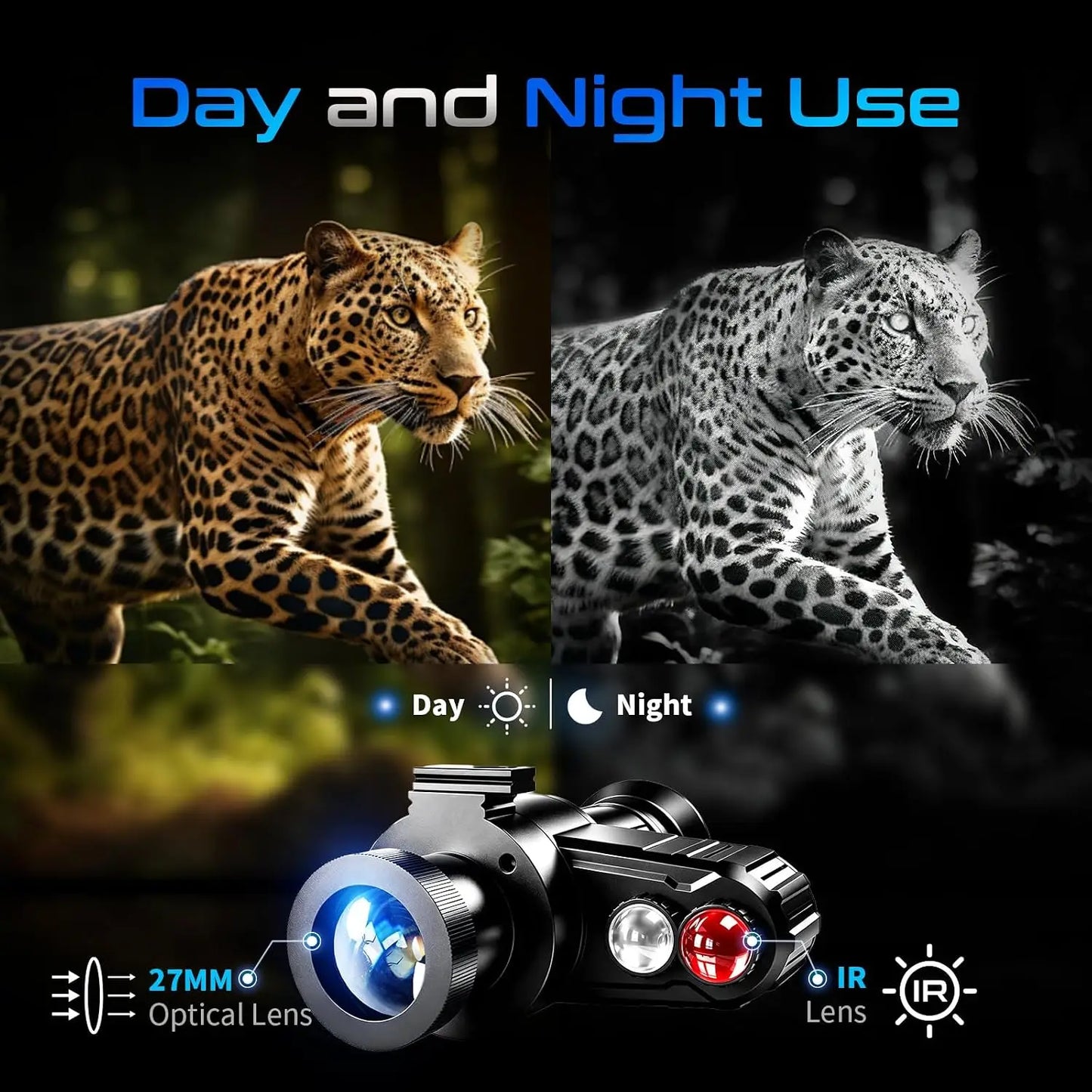 Goyojo 7X Night Vision Monocular Head Mounted Digital Infrared Goggles