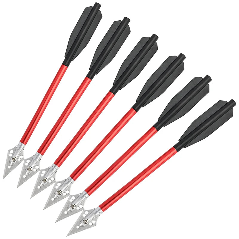Aluminium Crossbow Arrows Featuring Removable Steel Blades