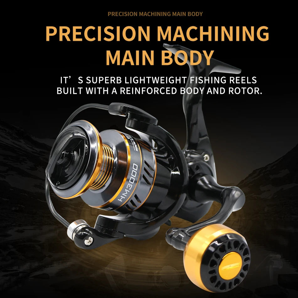 Rooblinos New Spinning Fishing Reel 10KG Max Drag Performance