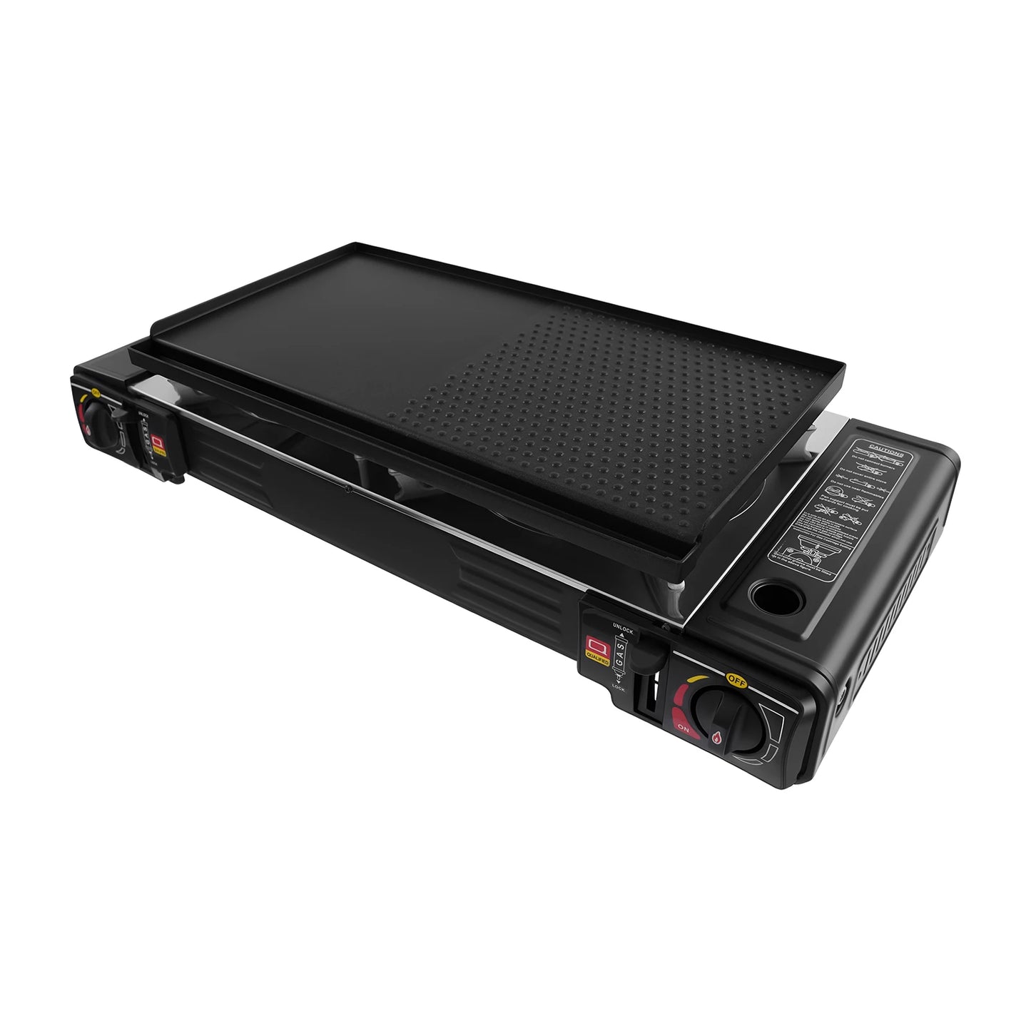 Camping Stove Propane Dual Burner Griddle High Power 2100 2500W