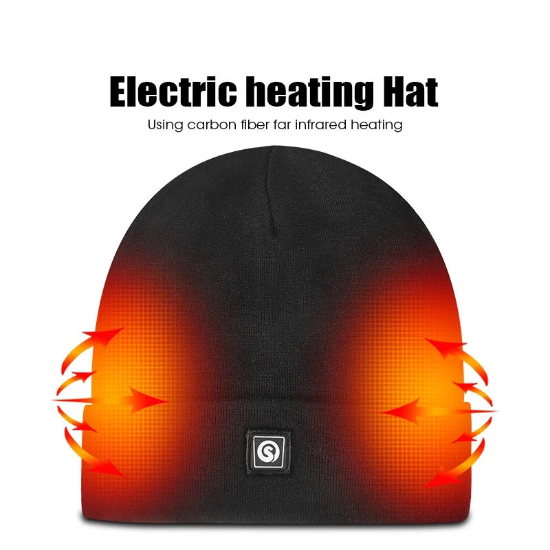 Snow Deer Electric Rechargeable Heated Hat For Winter Sports Cycling