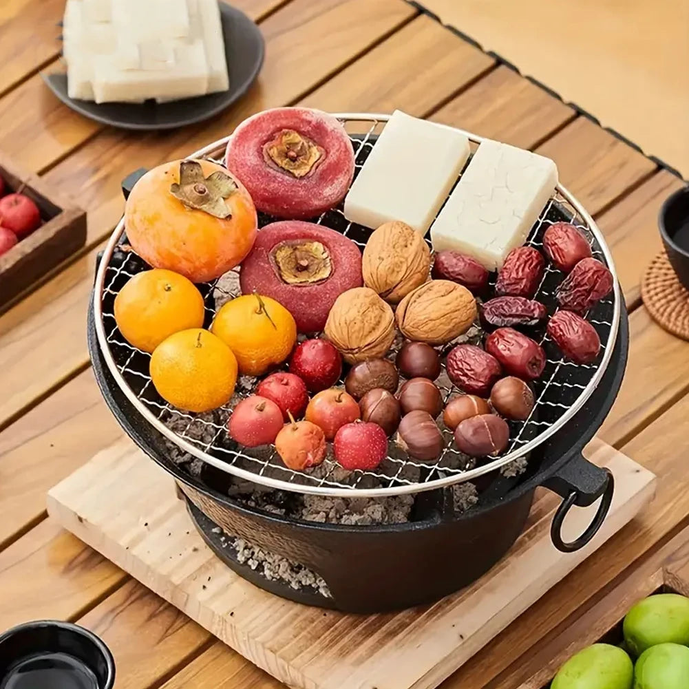 ATUOTIN Stainless Steel Charcoal BBQ Grill Outdoor Tabletop Pit