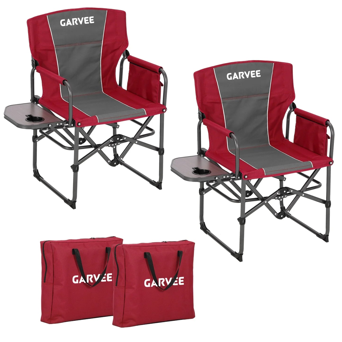 HiMISS Heavy Duty Folding Directors Chair Cup Holder 400 Lb
