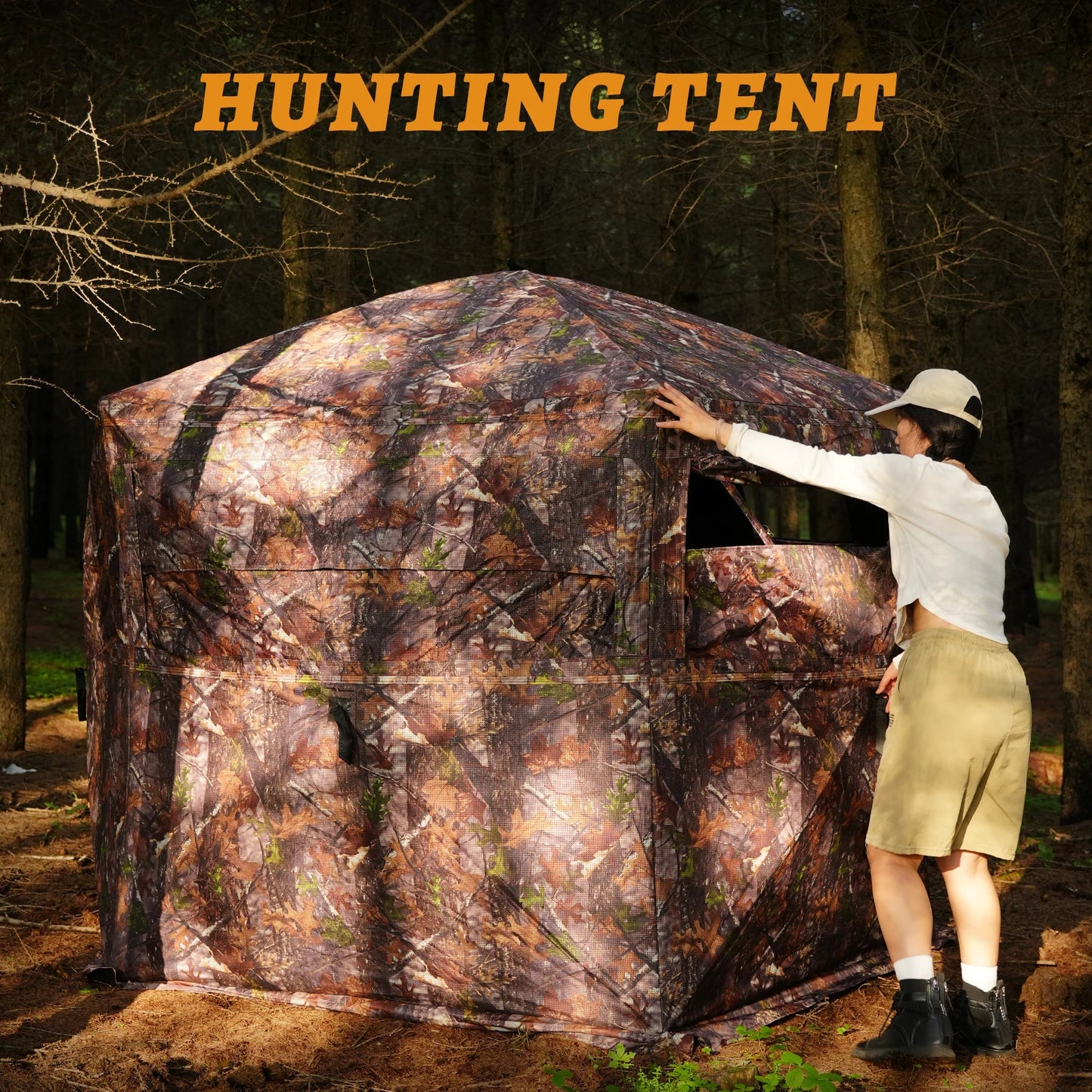 Pakicetus Terrain 360 See Through Hunting Blind Pop Up Tent