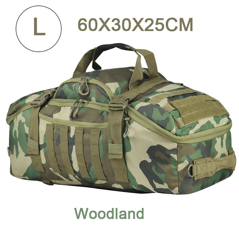 LQARMY Outdoor MOLLE Tactical Backpack for Hiking and Camping