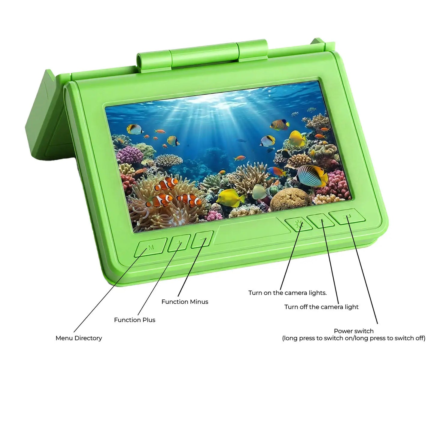 Portable Underwater Fish Finder IP68 Waterproof With IR Night Vision