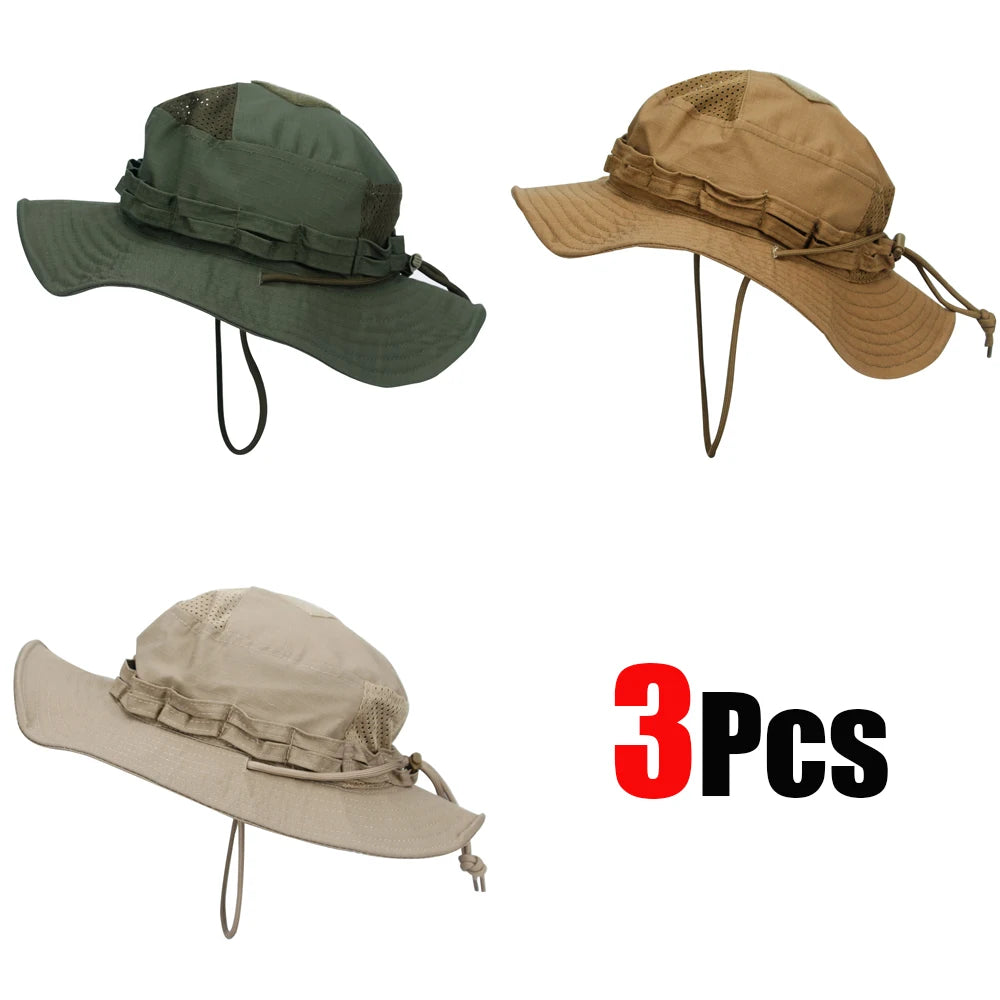 Unisex Breathable Boonie Hat For Outdoor Hiking And Fishing Windproof