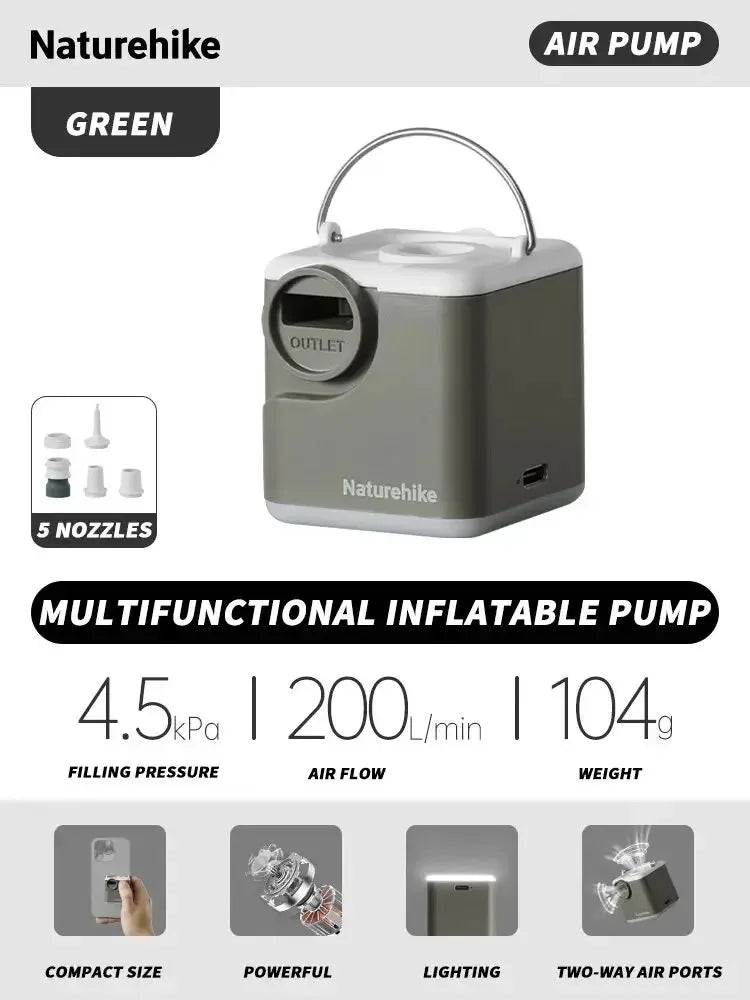 Naturehike Portable Electric Air Inflator And Deflator Pump