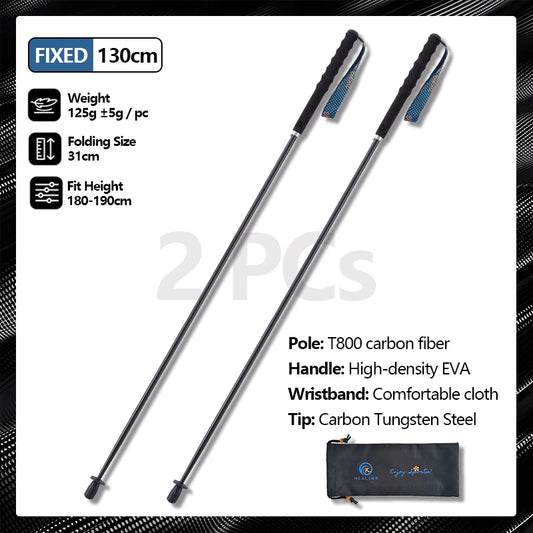 Okhealing Lightweight Carbon Fiber Collapsible Trekking Poles