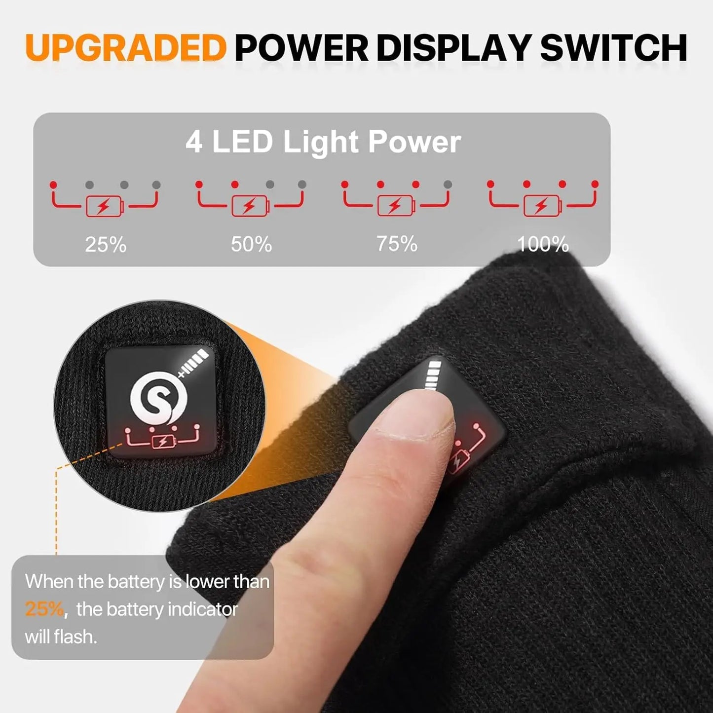 Snow Deer Rechargeable Heated Socks Winter Thermal Gear For Sports