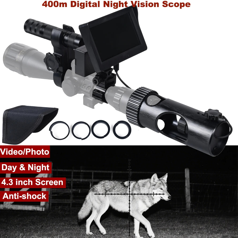 Megaorei Digital Night Vision Riflescope 850nm Infrared Scope HD 720P