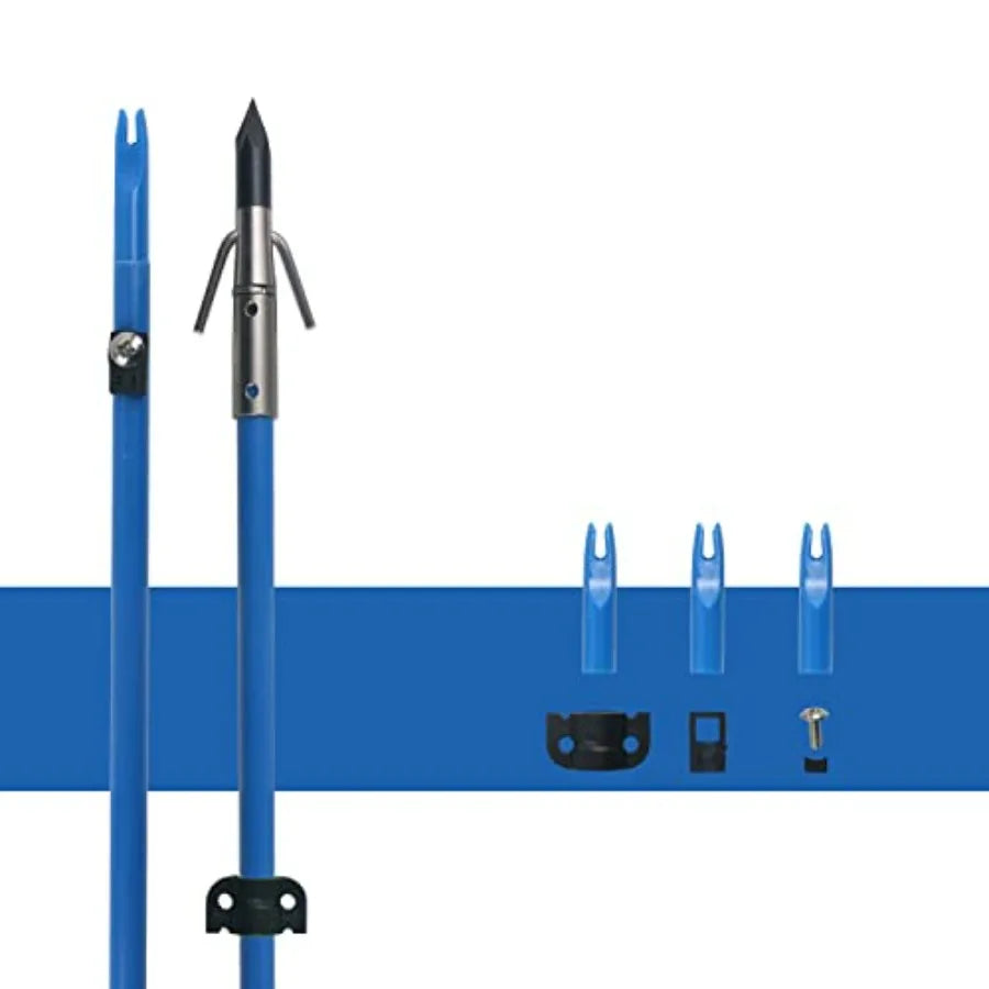Fiberglass Bowfishing Arrows With Broadhead For Compound And Recurve