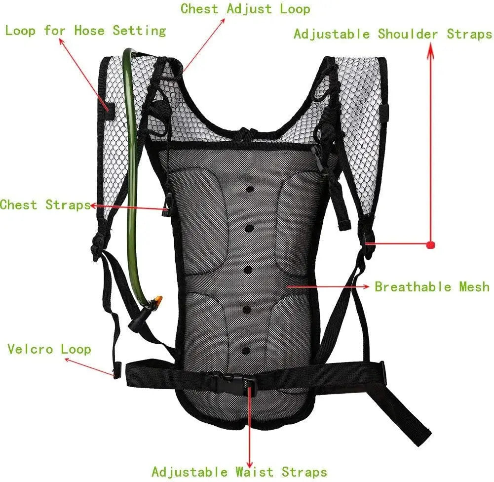 Hydration Pack Water Bladder For Outdoor Running Hiking Cycling Camping