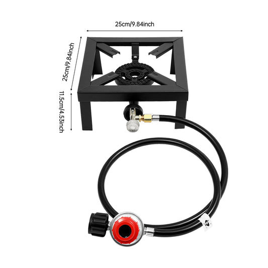 Portable Single Burner Outdoor Gas Stove Propane Cooker With Regulator