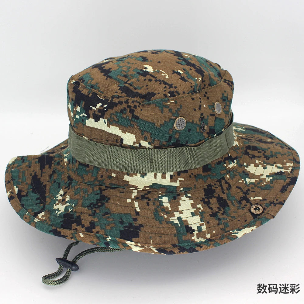 Linling Camouflage Tactical Boonie Hat For Outdoor Activities