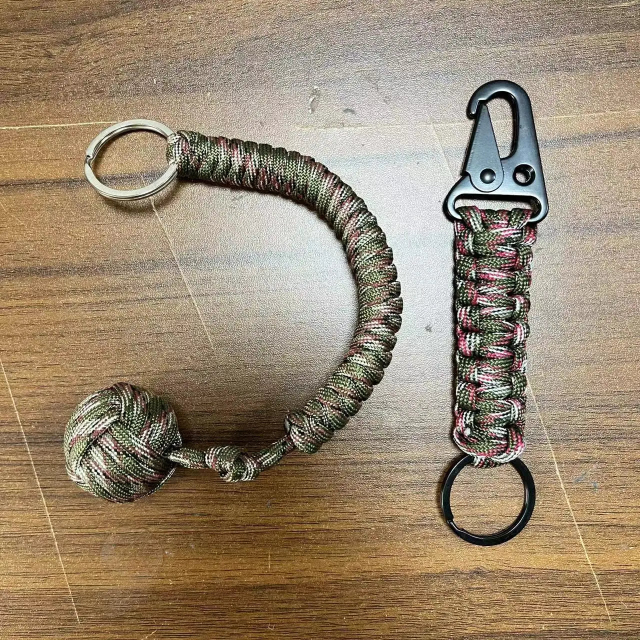 Outdoor Self Defense Umbrella Rope Monkey Fist Steel Ball Chain