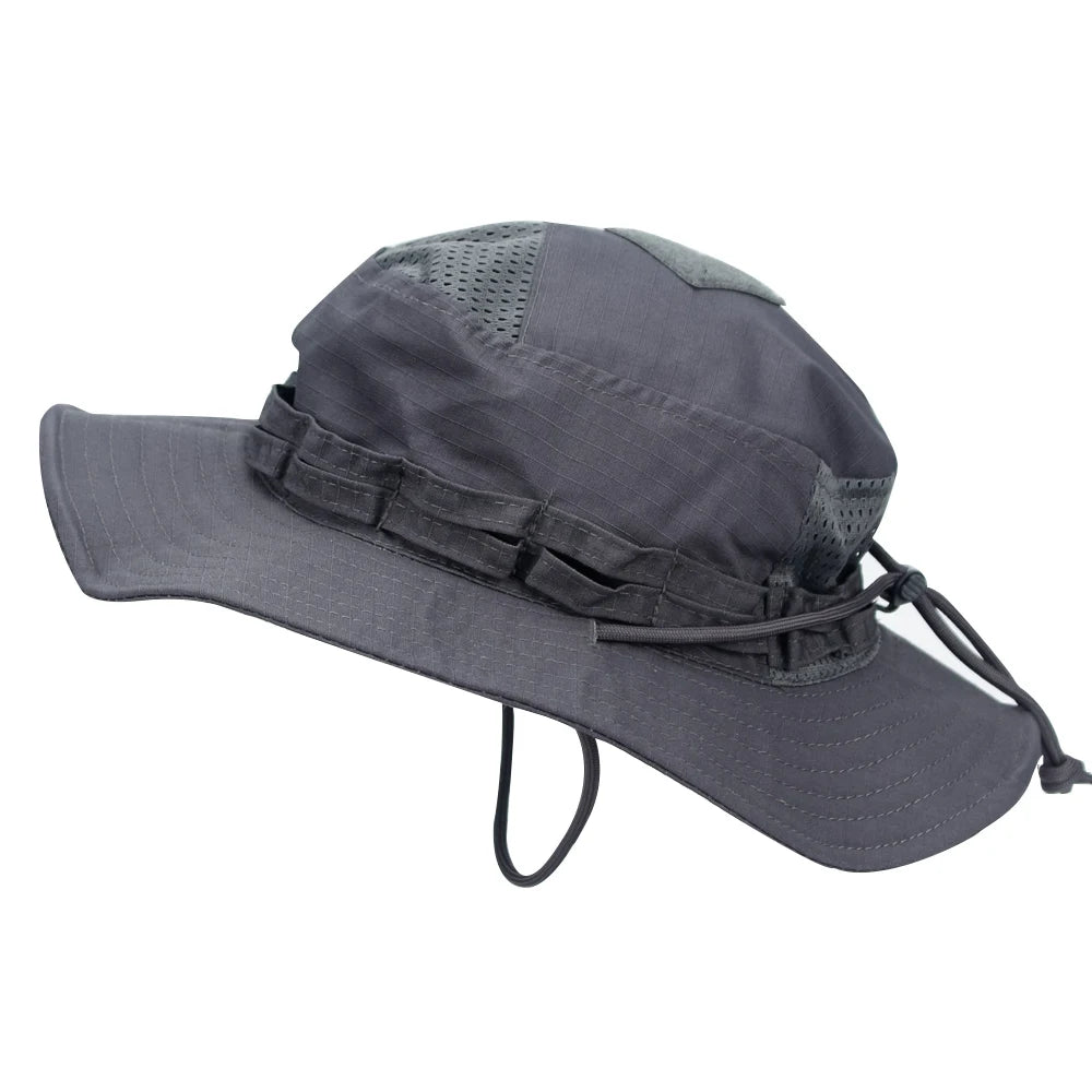 Unisex Breathable Boonie Hat For Outdoor Hiking And Fishing Windproof