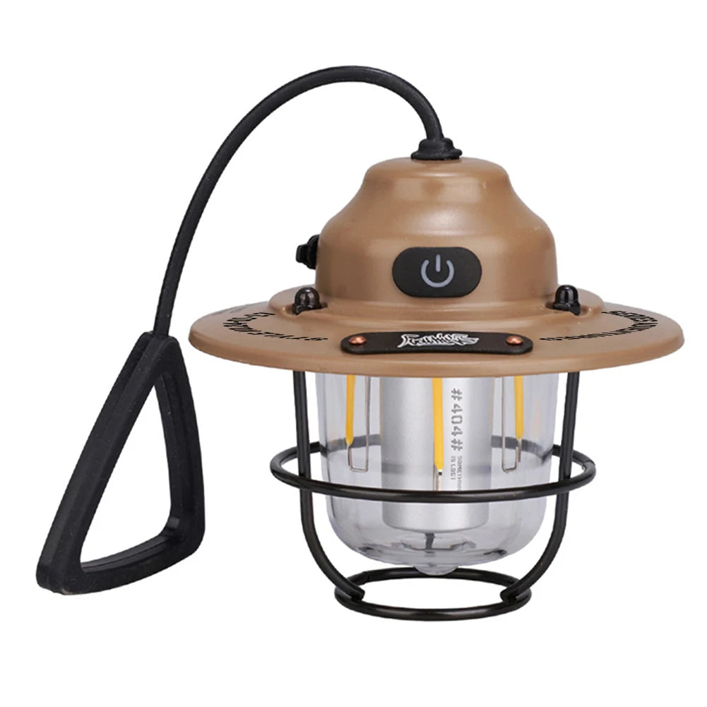 LED Camping Lantern Dimmable Emergency Lamp Type C Charging
