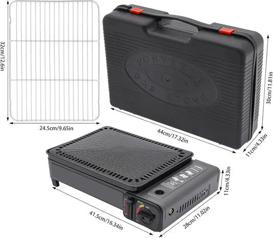 Bymaocar Portable Butane Gas Grill For Camping And Trekking