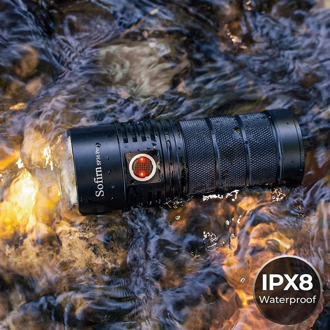 Sofirn SP36 Pro 8000lm Flashlight 4x SST40 USB C Rechargeable