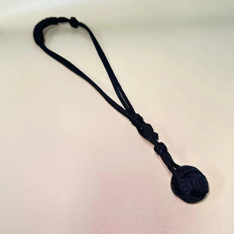 EDC Monkey Fist Keychain With Steel Ball For Self Defense