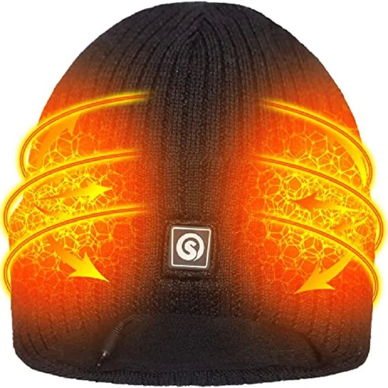 Snow Deer Electric Rechargeable Heated Hat For Winter Sports Cycling