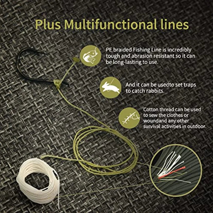 Survival Paracord Parachute Fire Cord Seven Strands Outdoor