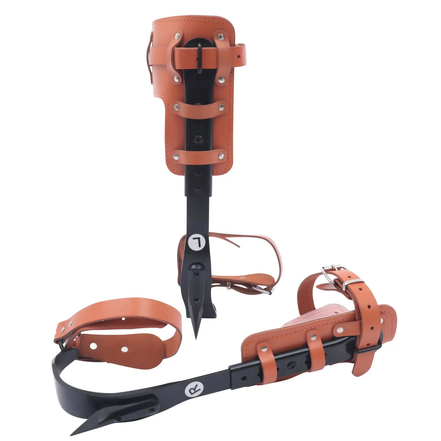 Tree Climbing Spike Set With Adjustable Straps And Climbing Gaffs 100kg