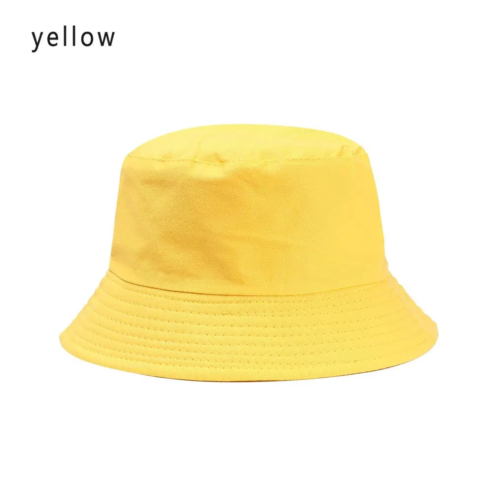 Children Unisex Foldable Bucket Hat Sun Protection Cotton Outdoor